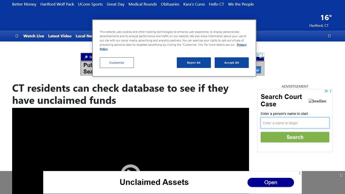 CT residents can check database to see if they have unclaimed funds